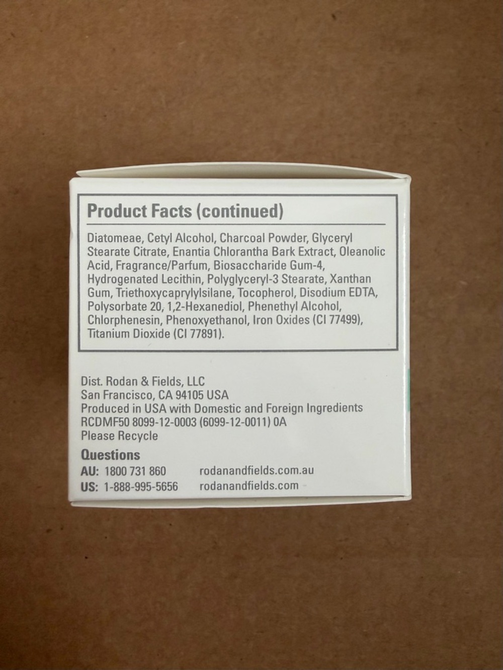 Rodan Fields Recharge Detox Mask Charcoal Face 1.69 fl oz New & Sealed - Picture 4 of 6